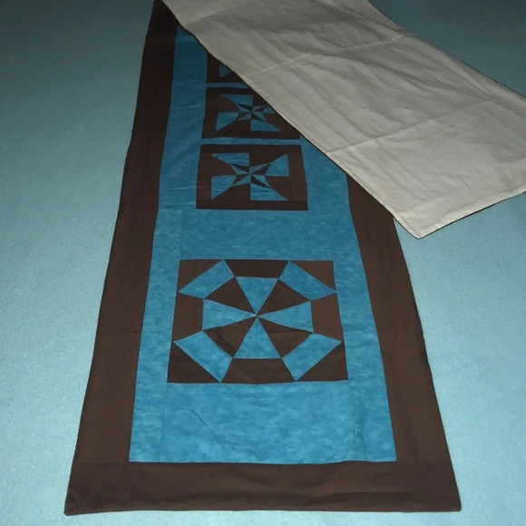 QUILTED table runner- handmade 80 inches long - Picture 2 of 4